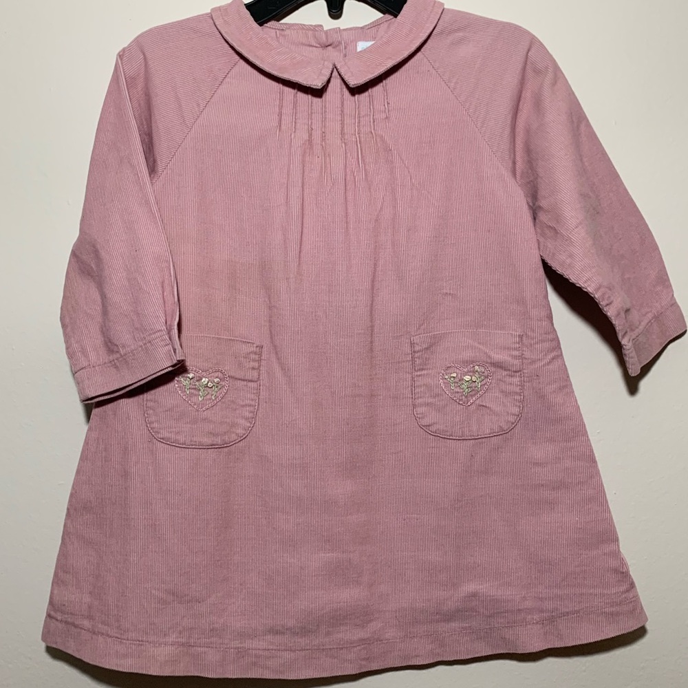 Chelsea’s Corner blush pink corduroy dress